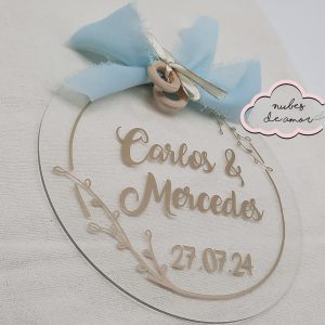 Porta alianzas vinilo